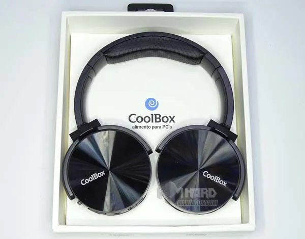 auriculares Bluetooth CoolBox CoolMetal en caja