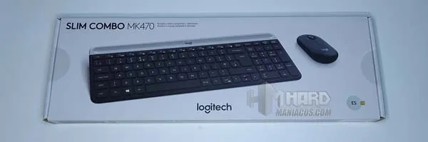 frontal caja teclado y raton combo Logitech MK470