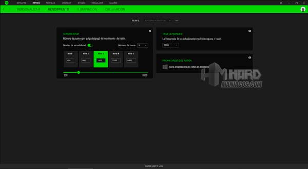 Razer Synapse Rendimiento Razer Viper Mini