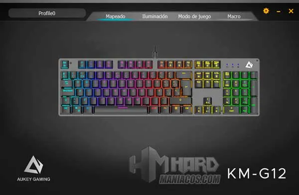 software teclado Aukey KM-G12