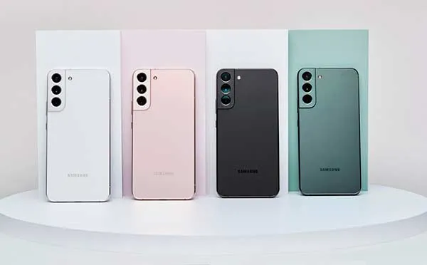 Samsung Galaxy S22 diseño por detras