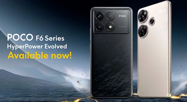 Smartphones POCO F6 y F6 Pro portada