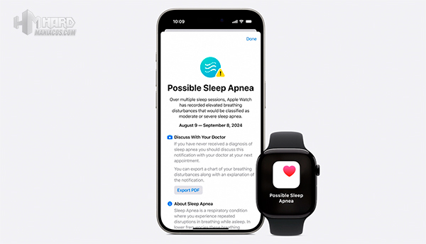 deteccion apnea Apple Watch 10