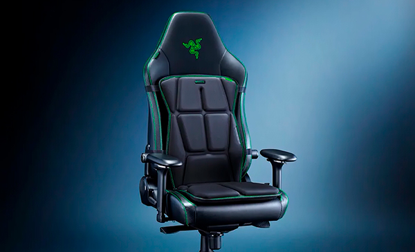 cojin Razer Freija en silla Razer