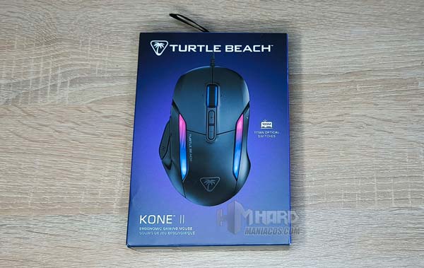 frontal caja ratón Turtle Beach Kone II