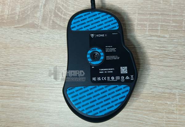 parte de abajo raton Turtle Beach Kone II